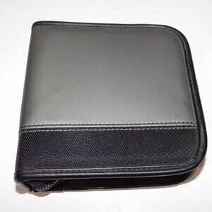 CD /DVD Storage Wallet Case INIT 32 Disc Capacity Black Gun Metal Gray